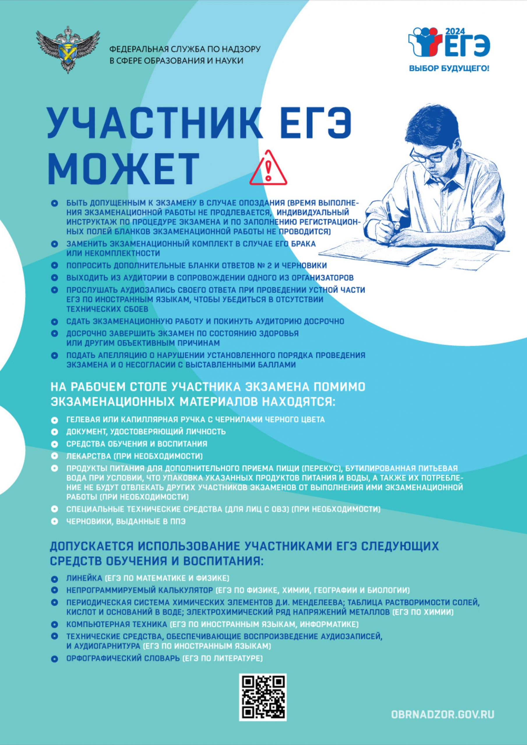 Участник ЕГЭ может / 2024 – Информационный плакат – РОССИЙСКОЕ ОБРАЗОВАНИЕ  В ЦИФРАХ