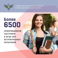 В 2021 без вступительных испытаний в российские вузы зачислено 6557 человек