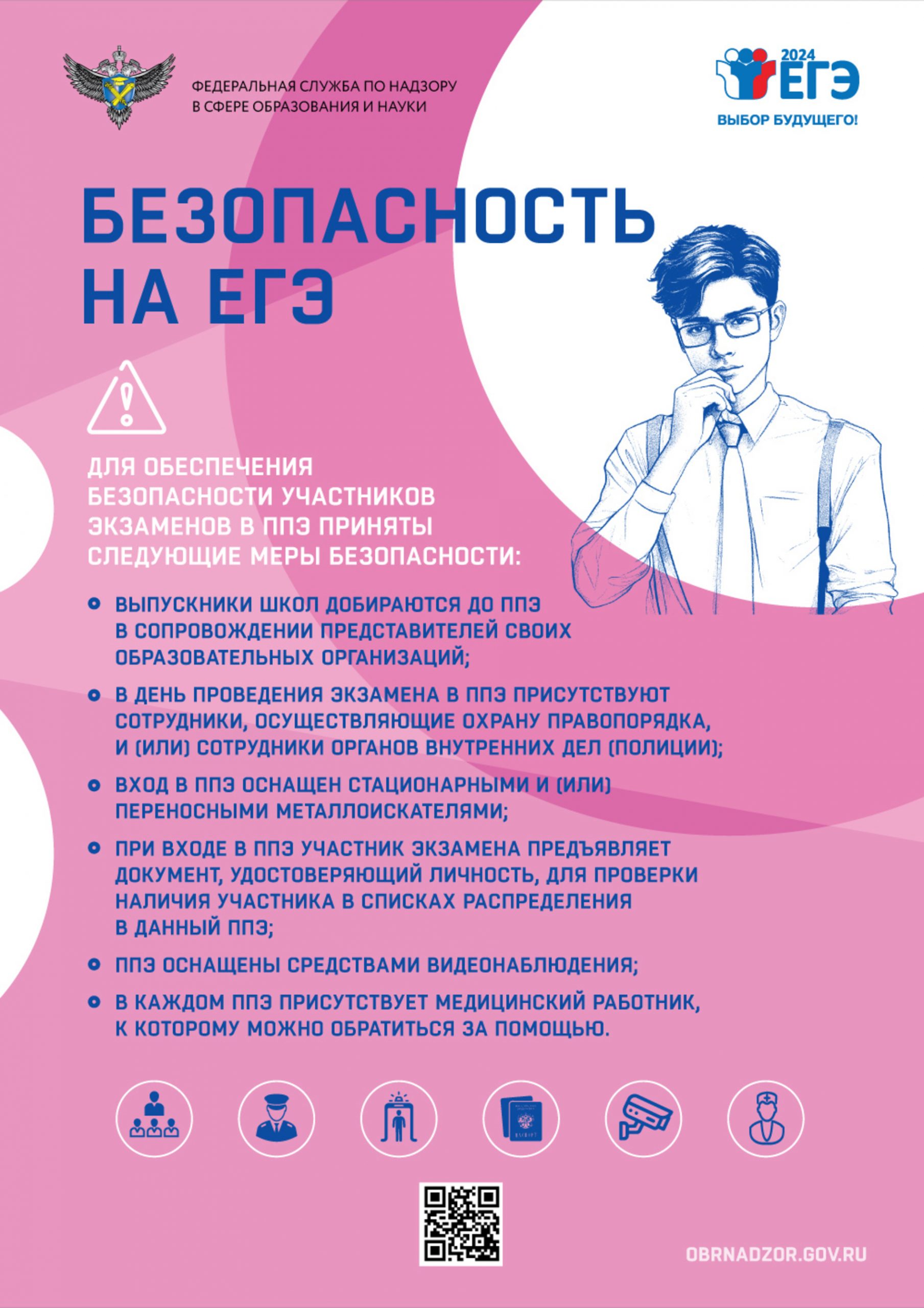 Безопасность на ЕГЭ / 2024 –  Информационный плакат